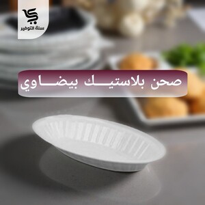 صحون الوطنية بيضاوي كبير 50 حبة